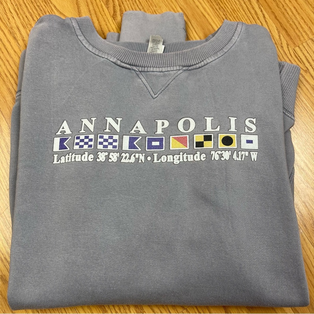 Annapolis Graphic Crewneck Sweatshirt - Gray